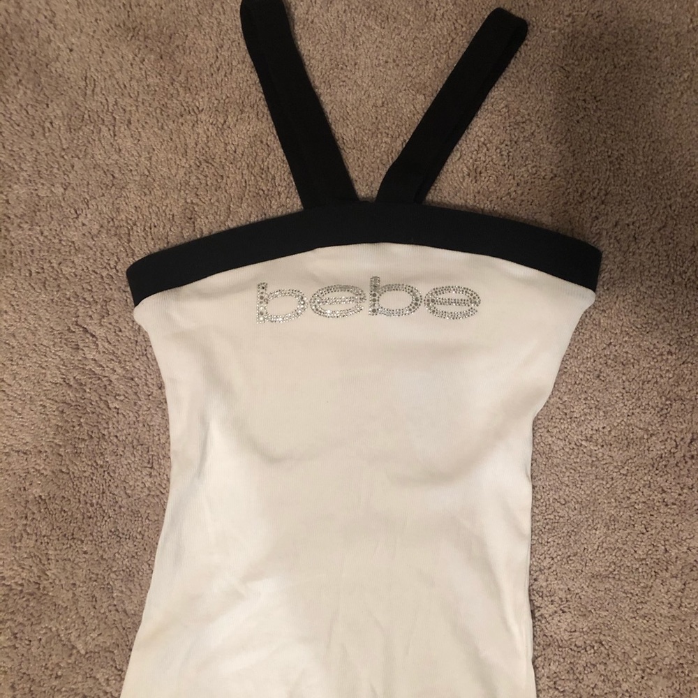 Bebe Logo White Top - New